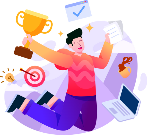 Achievement Winner Illustration